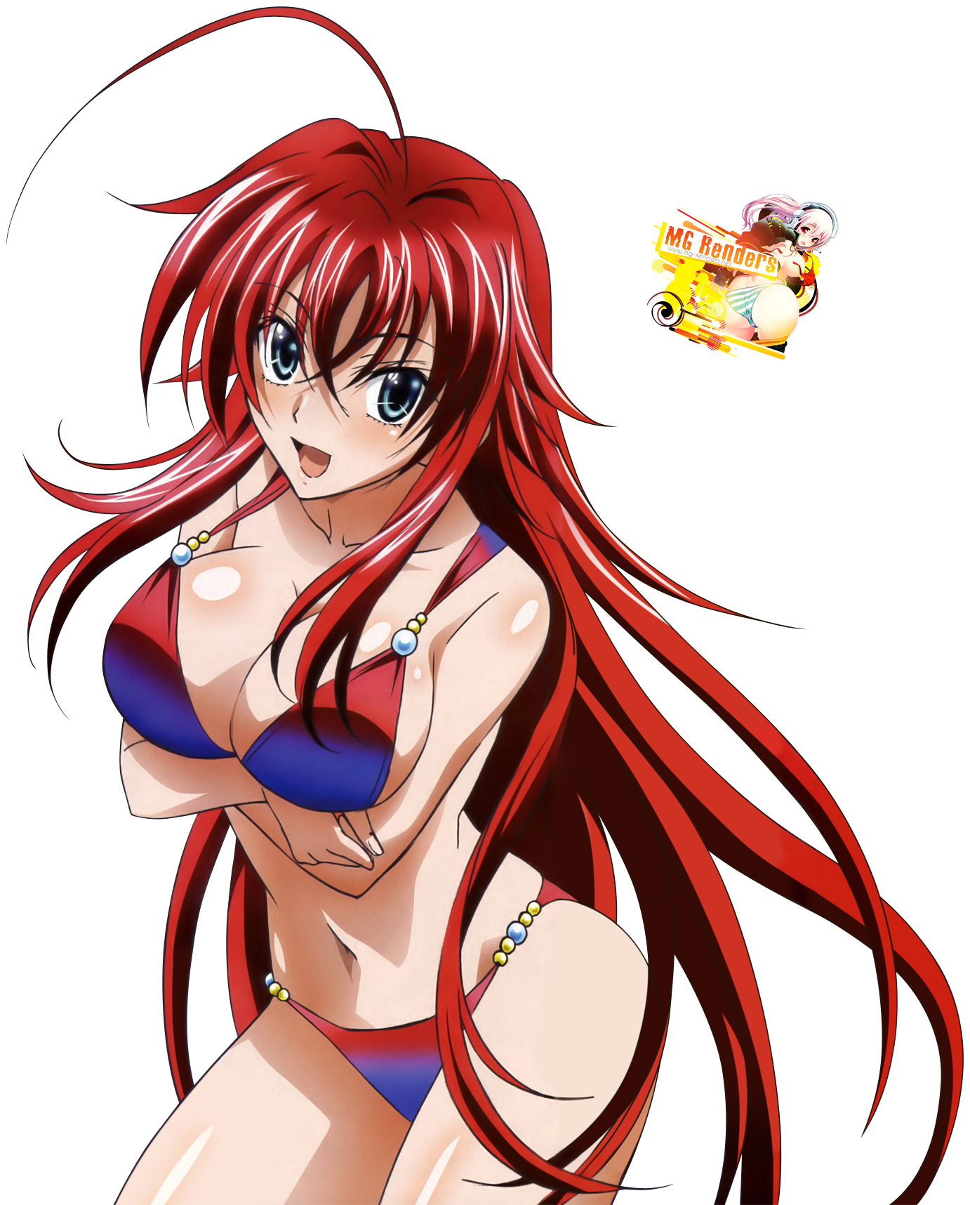 High School DxD Rias Gremory Render 36 Anime PNG Image Without.